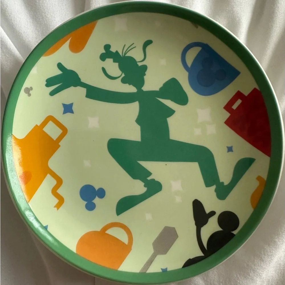 Vintage Disney Colorful Mickey Mouse Plate Collection
